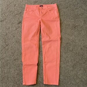 Coral Ankle Cropped Jeans with Slim Fit